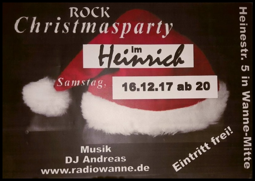 Rockchristmast-Party, Gaststätte Heinrich, Herne, Wanne-Eickel, 16.12.2017