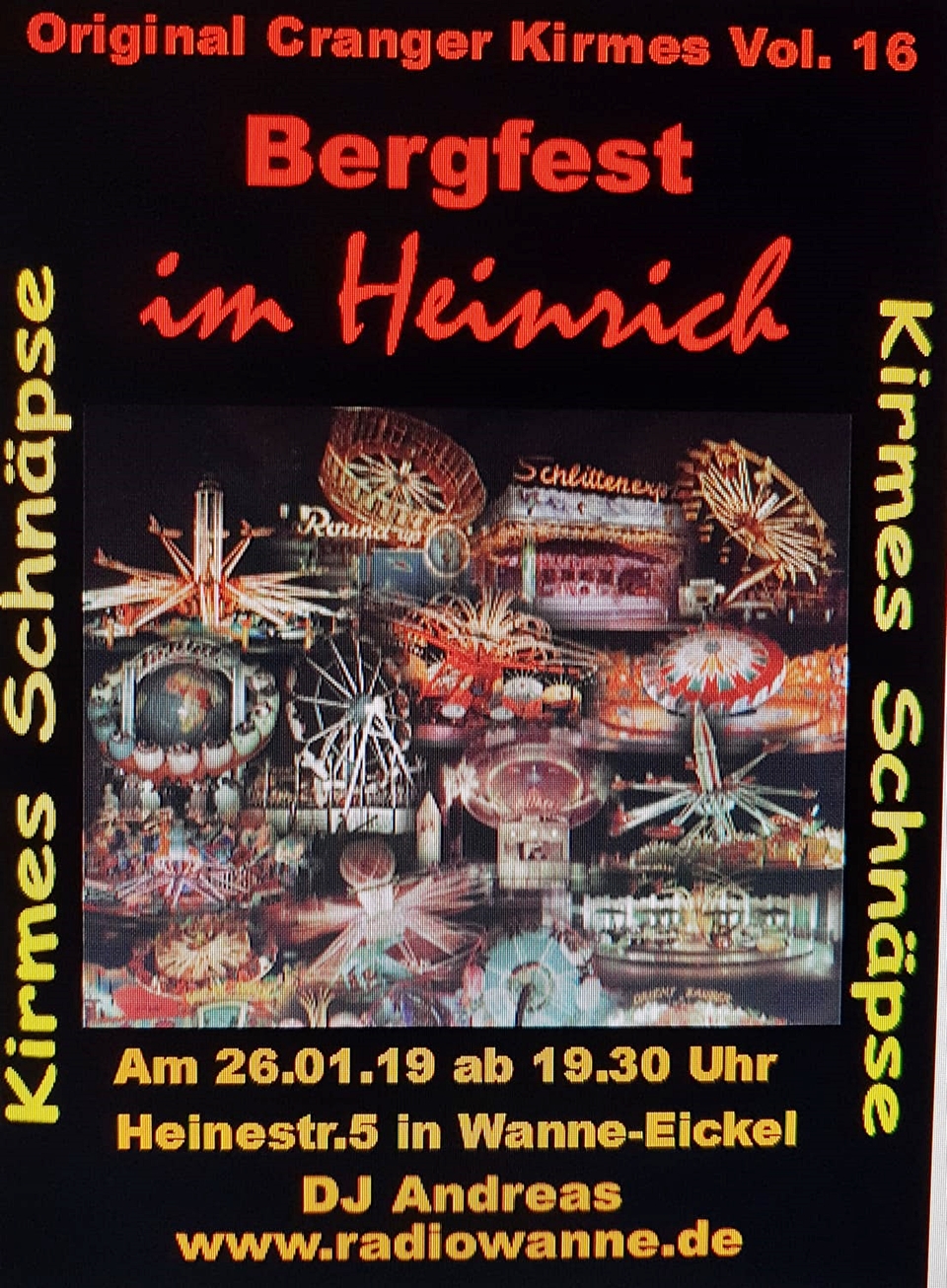Bergfest,Heinrich,Cranger-Kirmes,Kneipe,Wanne-Eickel,Guinnes,Warsteiner,Frankenheim,DJ Andreas,RadioWanne,KirmesSchnäpse